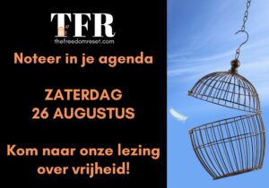 Kom op 26 augustus naar onze eerste TFR-lezing!