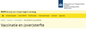 Informatie RIVM over oversterfte