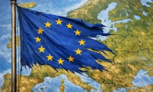 Europese versleten vlag